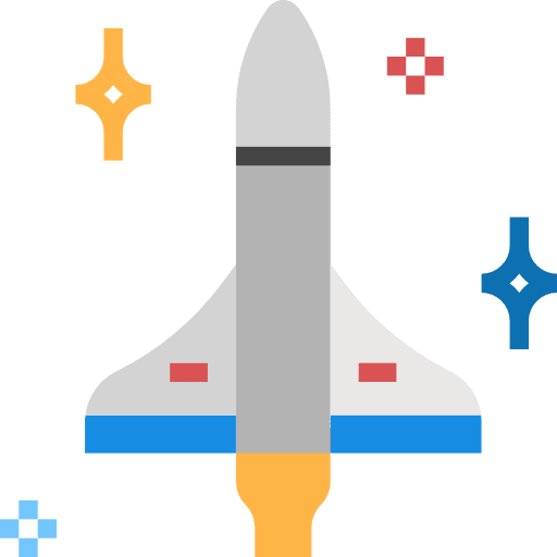 Rocket space start undertake icon