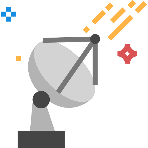 Satellite satellite parabolic signal icon