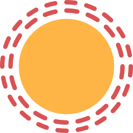 Sun summer meteorology holidays icon