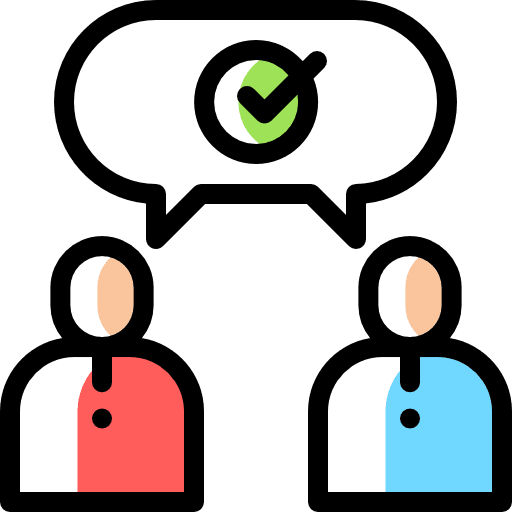 Conversation speaker user chat bubble icon