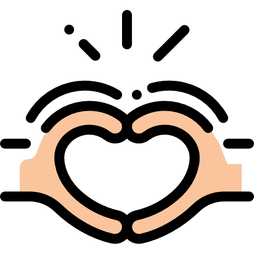 Friendship friends trust heart icon