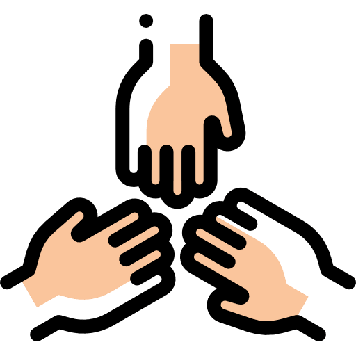 Team education work team hand icon