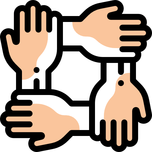 Together united work team inclusion icon