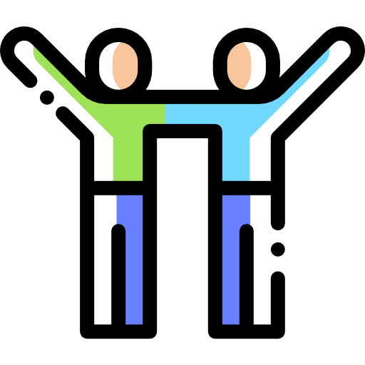 Friendship people together friendship people icon