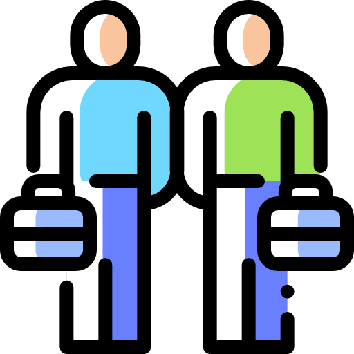 Partnership suitcase partnership business and finance icon