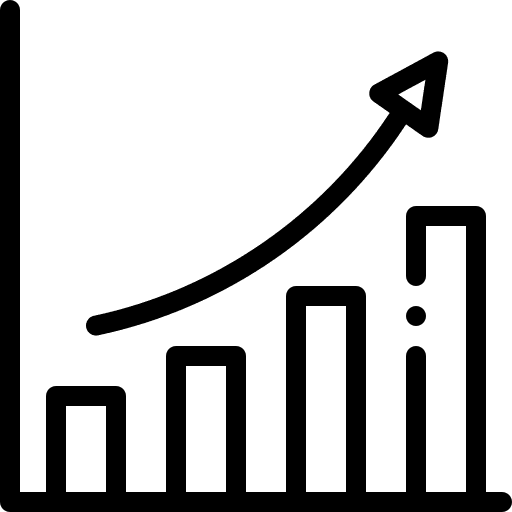 Profits bar chart bars chart profits icon