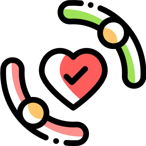 Protection check mark people users icon