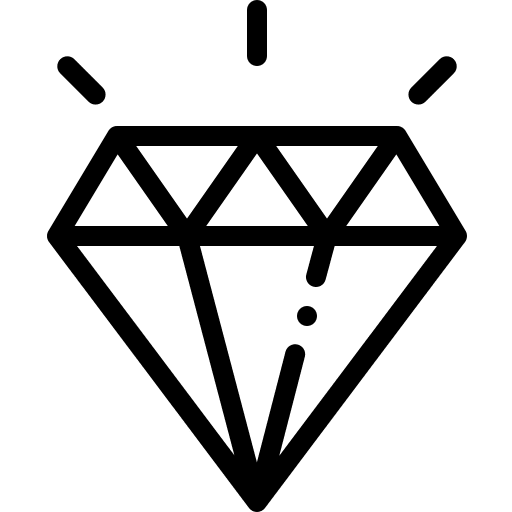 Diamond value diamond badge icon