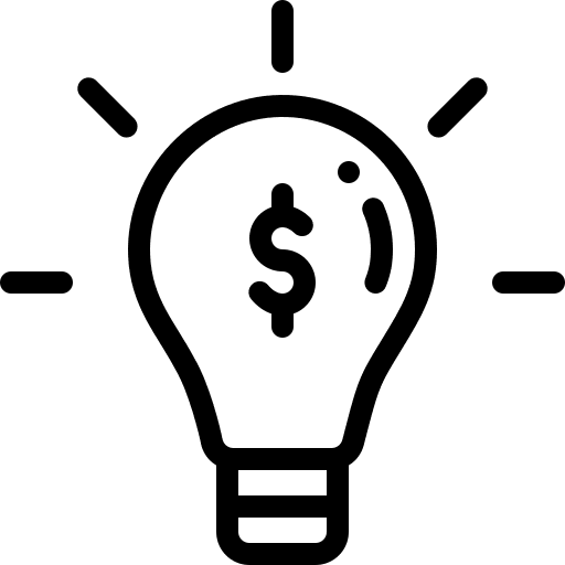 Light bulb light bulb idea invention icon