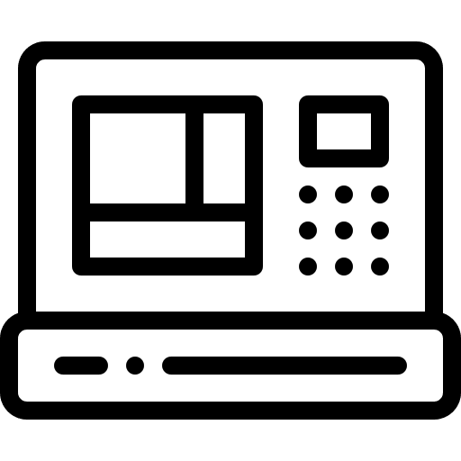 Atm hand withdraw supermarket icon