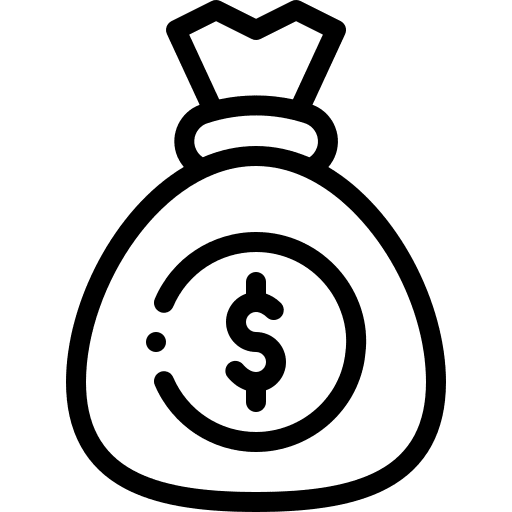 Money bag banking business money icon