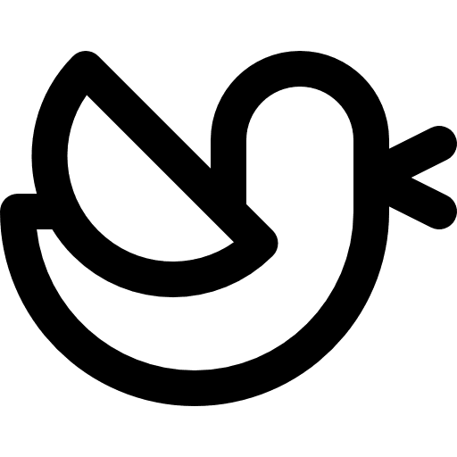 Bird bird social network animals icon