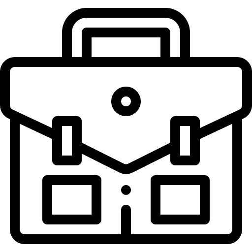 Briefcase job businessman business icon