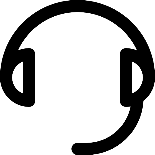 Headset headset call center assistance icon