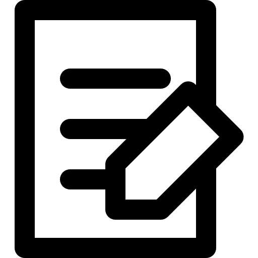 Letter memo files and folders paper icon