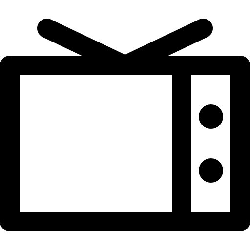 Television technology old screen icon