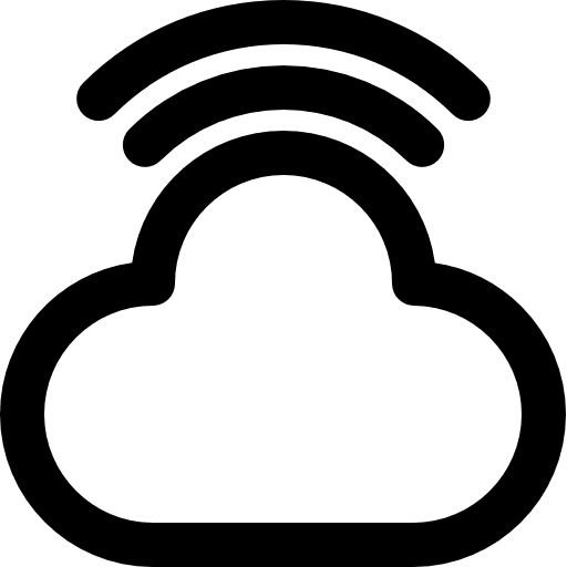 Cloud computing cloud computing networking interface icon