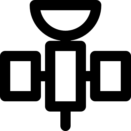 Satellite electronics technology communications icon