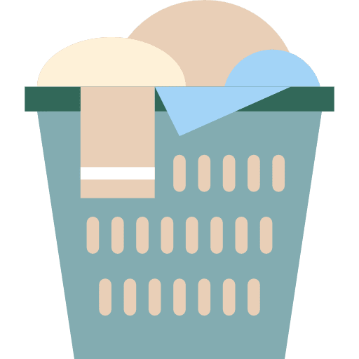 Basket clothes basket tools and utensils icon