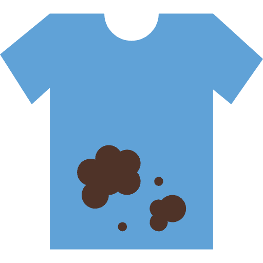 Tshirt tshirt dirty clothing icon