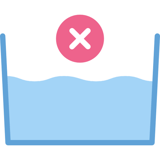 Washing wash clean signs icon