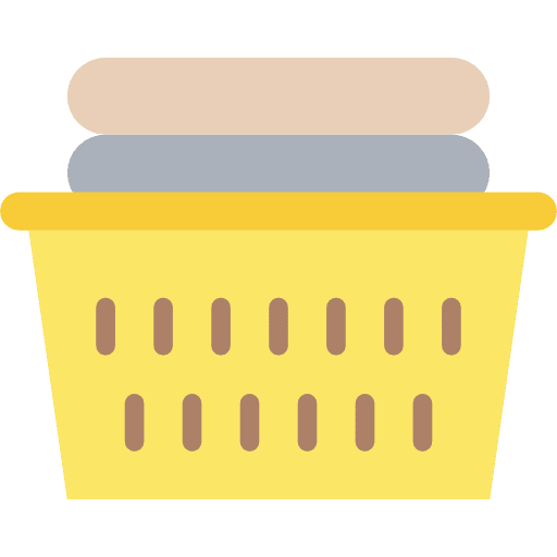 Basket washing tools and utensils clothes icon