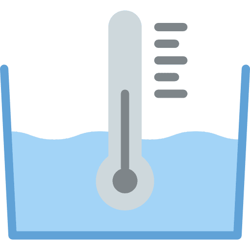 Temperature warm laundry tools and utensils icon
