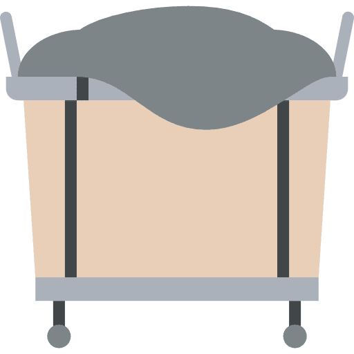 Trolley cleaning dirty clothes icon