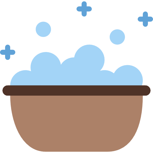 Wash basin soap wash icon