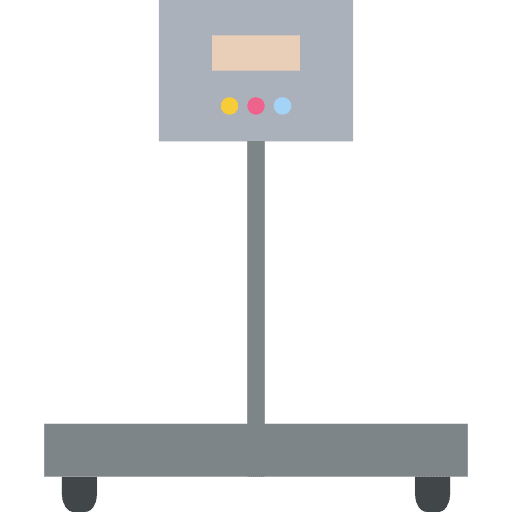 Scale clothing electronics measure icon