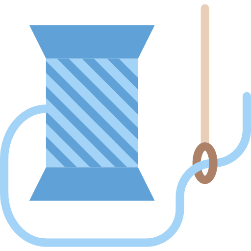 Sewing sew needles tools and utensils icon
