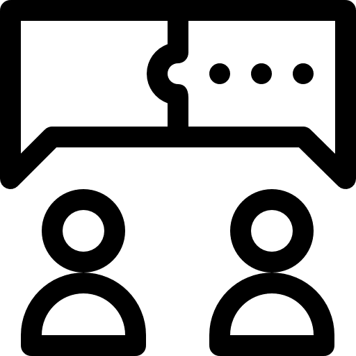 Organization communications teamwork users icon