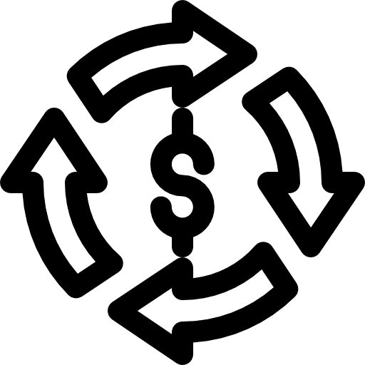 Process arrows buy turnover icon