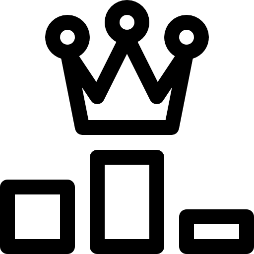 Rank winner rank sports and competition icon