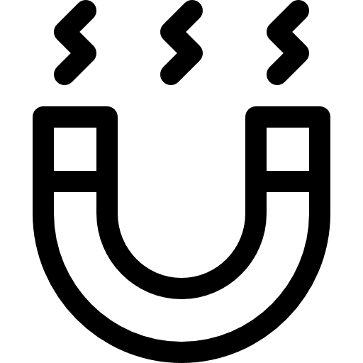 Attractive electronics magnetism attractive icon