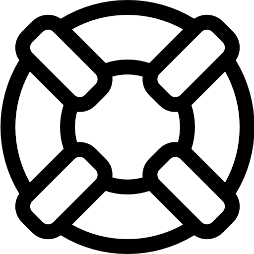 Life buoy security floating secure icon