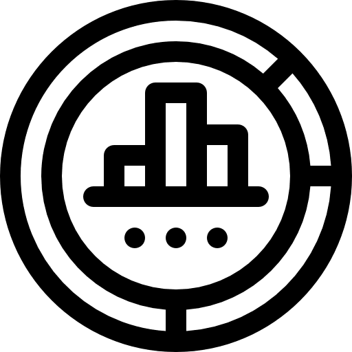 Analysis business and finance graph business icon