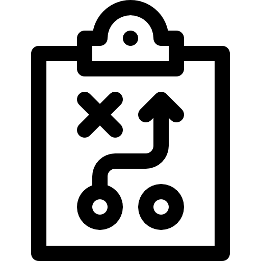 Planning tasks maps and location list icon