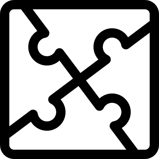 Puzzle creativity business and finance puzzle game icon