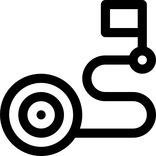 Route gps position finish icon