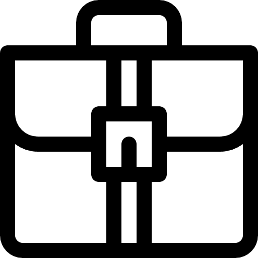 Suitcase work briefcase portfolio icon