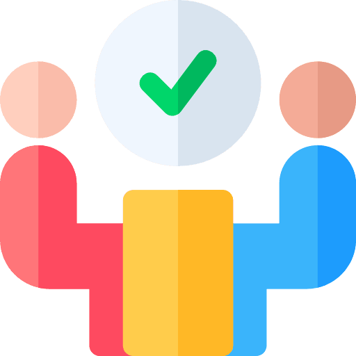 Hired human resources communications boss icon