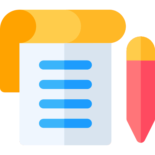Notepad book editorial design education icon