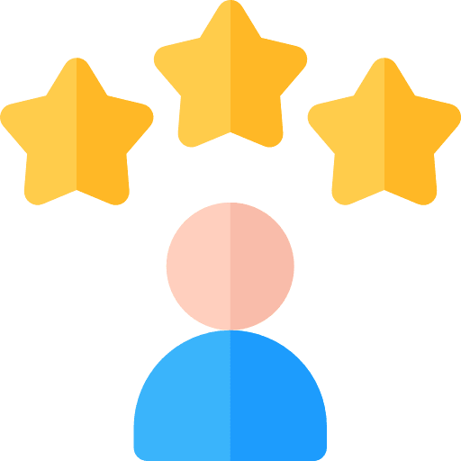 Rating happy client customer rate icon