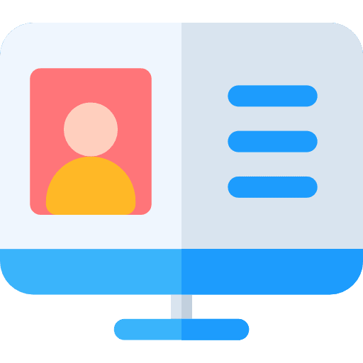 Computer resume ui computer icon