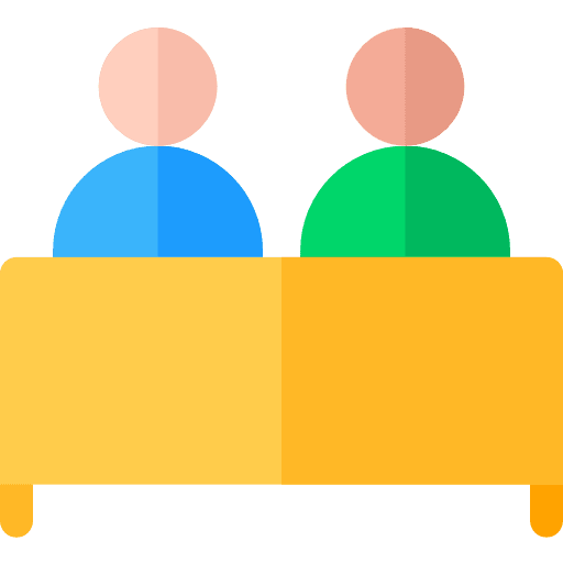 Interview people committee business icon