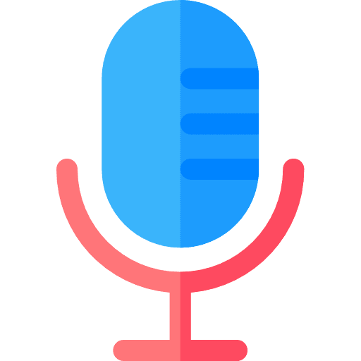 Microphone sound technology voice recording icon