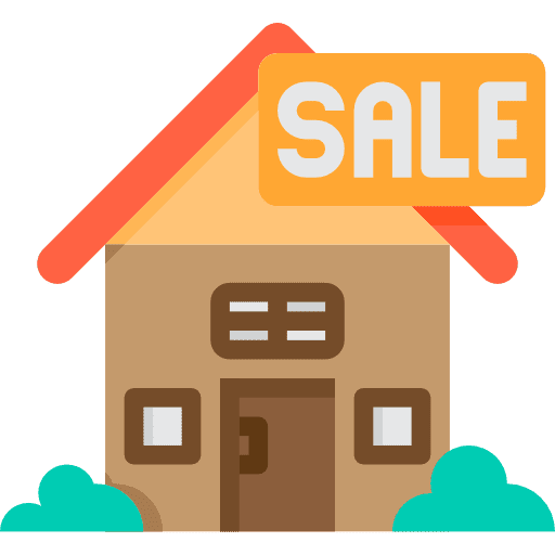 Sale rent architecture and city property icon