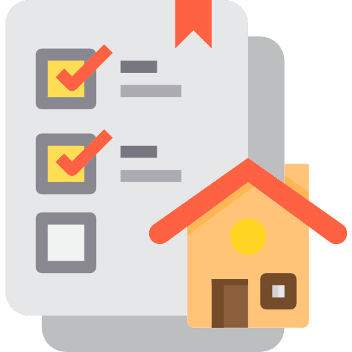 Check list criteria real estate building icon