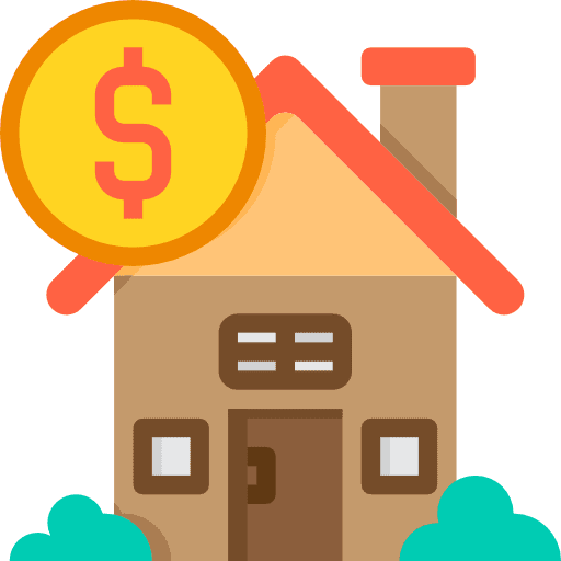 Loan real estate loan architecture and city icon